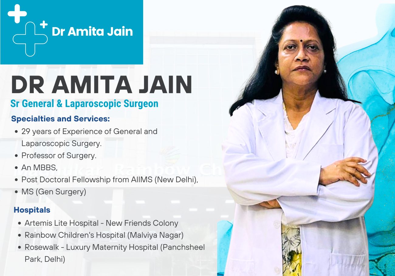 Dr Amita Jain best piles specialist surgeon during pregnancy